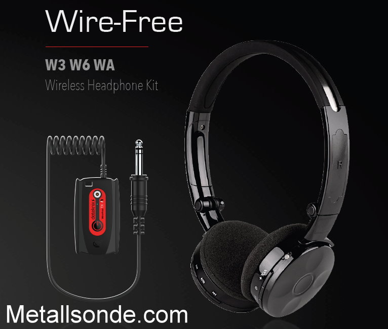 Quest Metalldetektor Funkkopfhörer